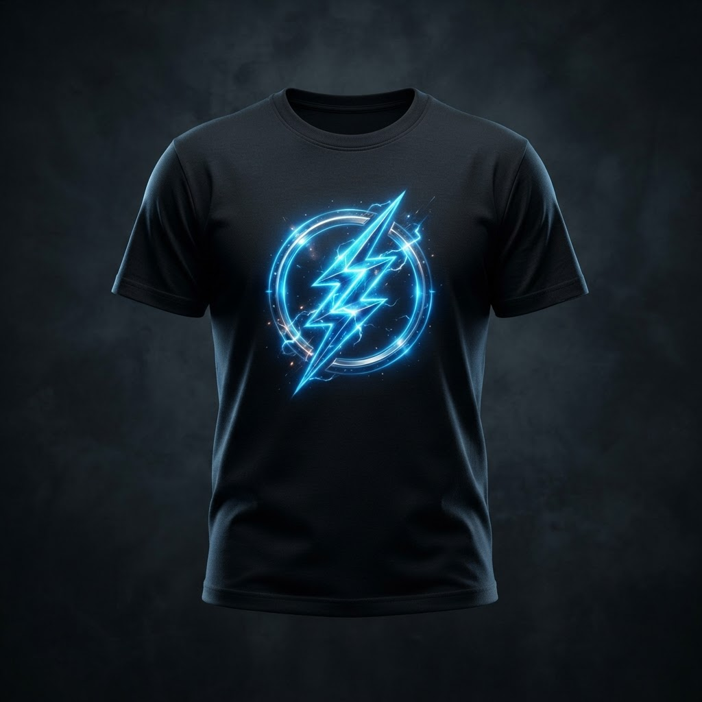 Azure Voltage Tee
